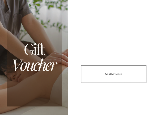 Beige Minimalist Beauty Spa Voucher Gift Certificate
